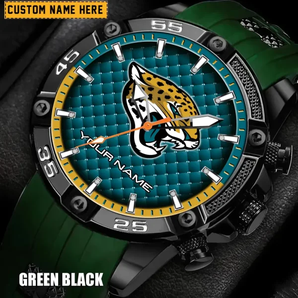 Jacksonville Jaguars Mens Silicone Waterproof Date Fashion WristWatch ANZSSFWW080 - Image 3