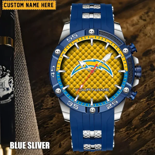 Los Angeles Chargers Mens Silicone Waterproof Date Fashion WristWatch ANZSSFWW083 - Image 3