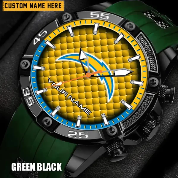 Los Angeles Chargers Mens Silicone Waterproof Date Fashion WristWatch ANZSSFWW083 - Image 5