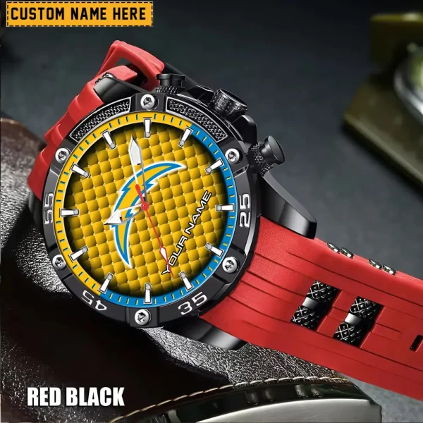 Los Angeles Chargers Mens Silicone Waterproof Date Fashion WristWatch ANZSSFWW083 - Image 6