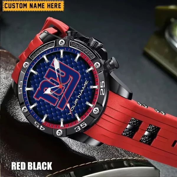 New York Giants Mens Silicone Waterproof Date Fashion WristWatch ANZSSFWW089 - Image 2