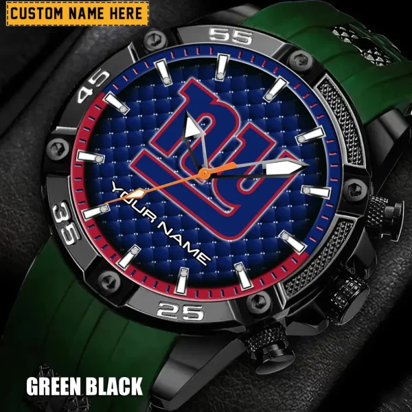 New York Giants Mens Silicone Waterproof Date Fashion WristWatch ANZSSFWW089 - Image 3