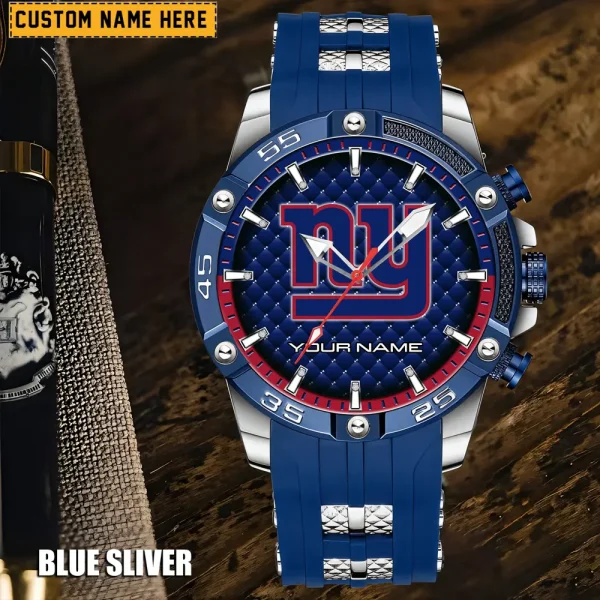 New York Giants Mens Silicone Waterproof Date Fashion WristWatch ANZSSFWW089 - Image 5