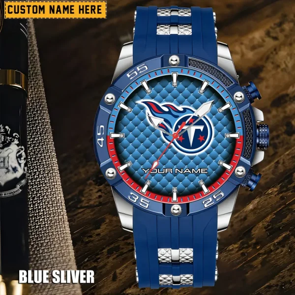 Tennessee Titans Mens Silicone Waterproof Date Fashion WristWatch ANZSSFWW096 - Image 3