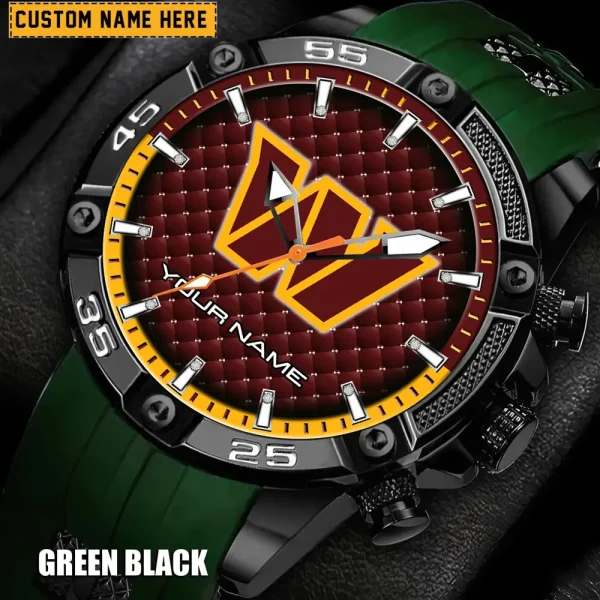 Washington Commanders Mens Silicone Waterproof Date Fashion WristWatch ANZSSFWW097 - Image 5