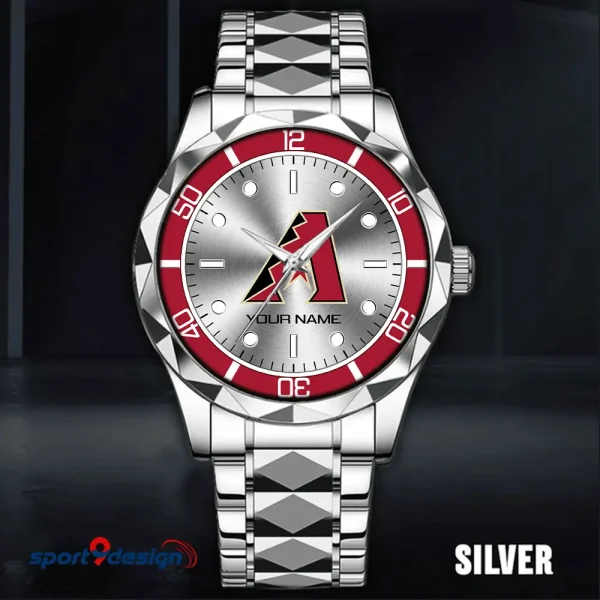 Arizona Diamondbacks MLB Men Watch Classic Business Calendar Week Stainless Steel Waterproof MTTDMW323 - Image 2