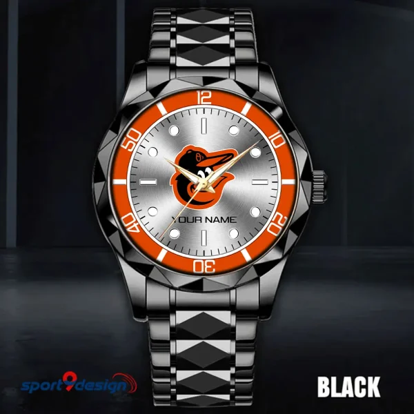 Baltimore Orioles MLB Men Watch Classic Business Calendar Week Stainless Steel Waterproof MTTDMW325 - Image 3