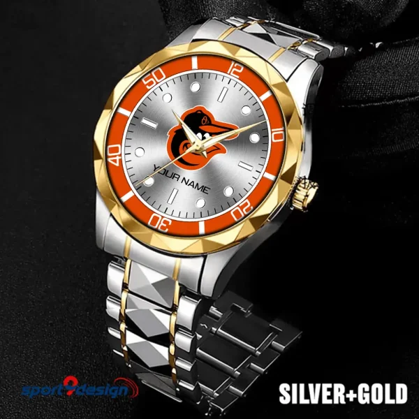 Baltimore Orioles MLB Men Watch Classic Business Calendar Week Stainless Steel Waterproof MTTDMW325 - Image 4