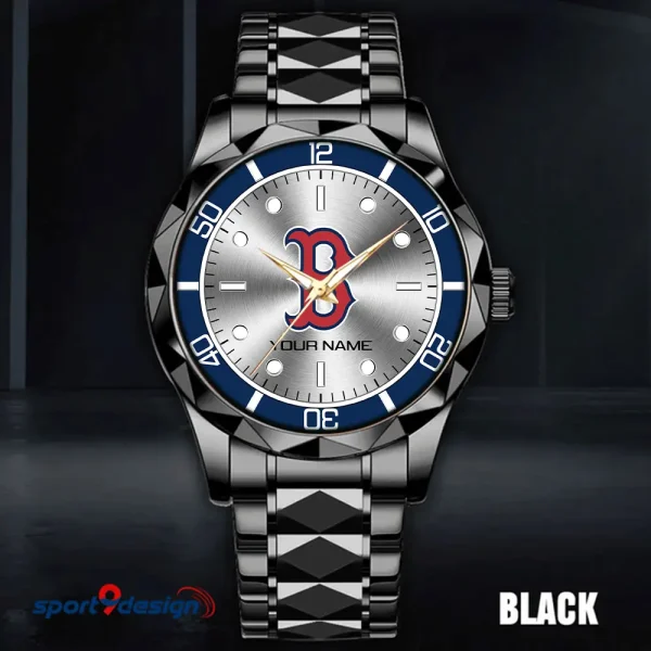 Boston Red Sox MLB Men Watch Classic Business Calendar Week Stainless Steel Waterproof MTTDMW326 - Image 4