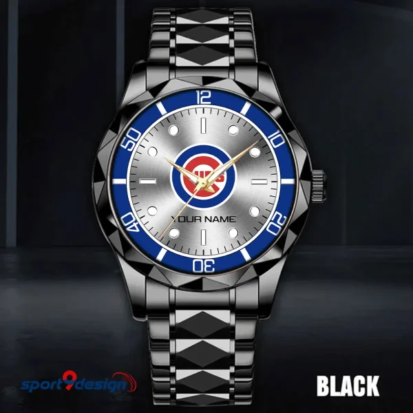 Chicago Cubs MLB Men Watch Classic Business Calendar Week Stainless Steel Waterproof MTTDMW327 - Image 3