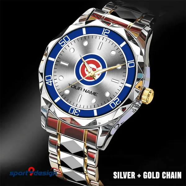 Chicago Cubs MLB Men Watch Classic Business Calendar Week Stainless Steel Waterproof MTTDMW327 - Image 4