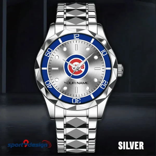 Chicago Cubs MLB Men Watch Classic Business Calendar Week Stainless Steel Waterproof MTTDMW327 - Image 5