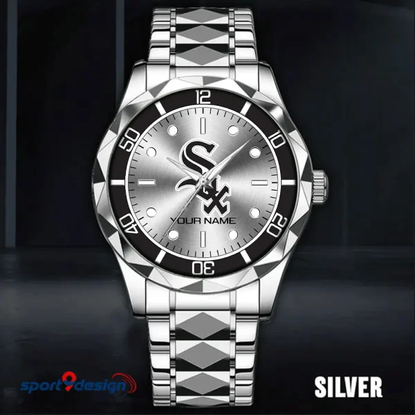 Chicago White Sox MLB Men Watch Classic Business Calendar Week Stainless Steel Waterproof MTTDMW328
