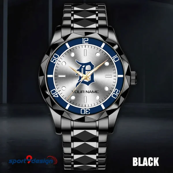 Detroit Tigers MLB Men Watch Classic Business Calendar Week Stainless Steel Waterproof MTTDMW332