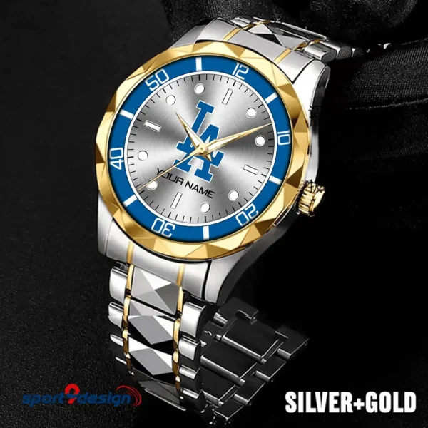 Los Angeles Dodgers MLB Men Watch Classic Business Calendar Week Stainless Steel Waterproof MTTDMW336 - Image 2