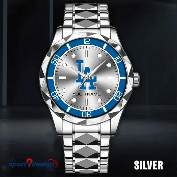 Los Angeles Dodgers MLB Men Watch Classic Business Calendar Week Stainless Steel Waterproof MTTDMW336 - Image 5