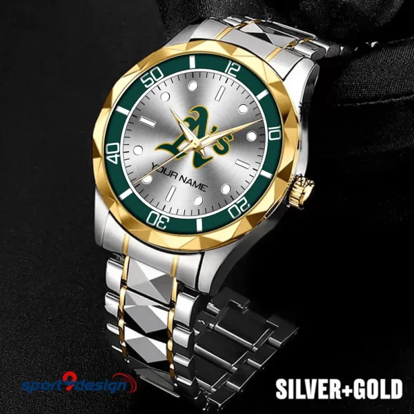 Oakland Athletics MLB Men Watch Classic Business Calendar Week Stainless Steel Waterproof MTTDMW342