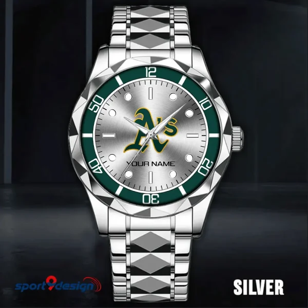 Oakland Athletics MLB Men Watch Classic Business Calendar Week Stainless Steel Waterproof MTTDMW342 - Image 5