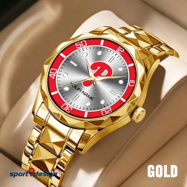 Philadelphia Phillies MLB Men Watch Classic Business Calendar Week Stainless Steel Waterproof MTTDMW343 - Image 2