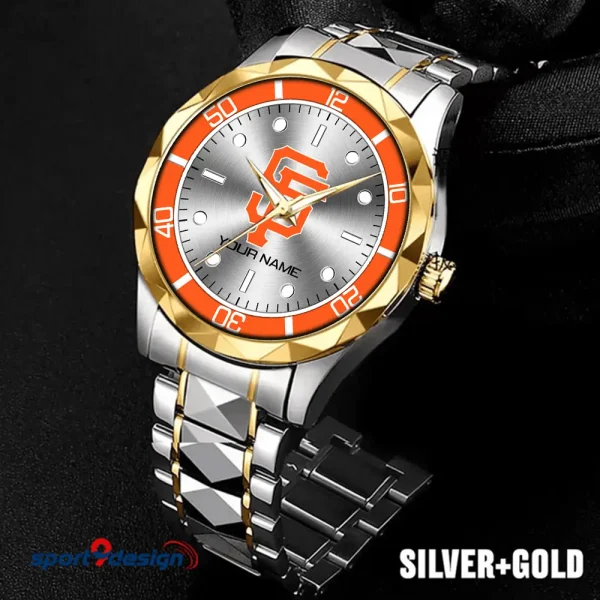San Francisco Giants MLB Men Watch Classic Business Calendar Week Stainless Steel Waterproof MTTDMW346 - Image 2