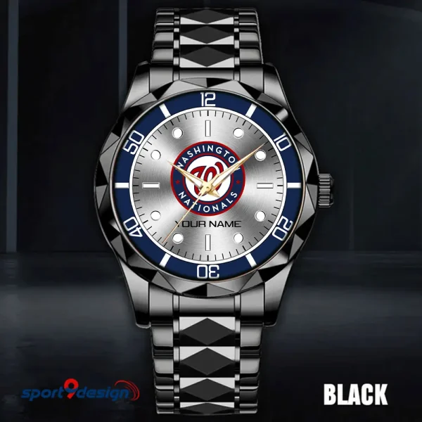 Washington Nationals MLB Men Watch Classic Business Calendar Week Stainless Steel Waterproof MTTDMW348 - Image 3