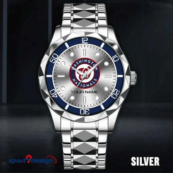 Washington Nationals MLB Men Watch Classic Business Calendar Week Stainless Steel Waterproof MTTDMW348 - Image 5