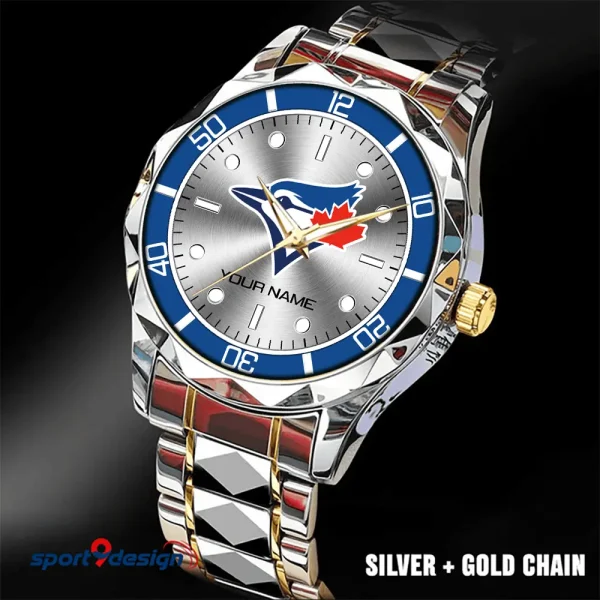 Toronto Blue Jays MLB Men Watch Classic Business Calendar Week Stainless Steel Waterproof MTTDMW349