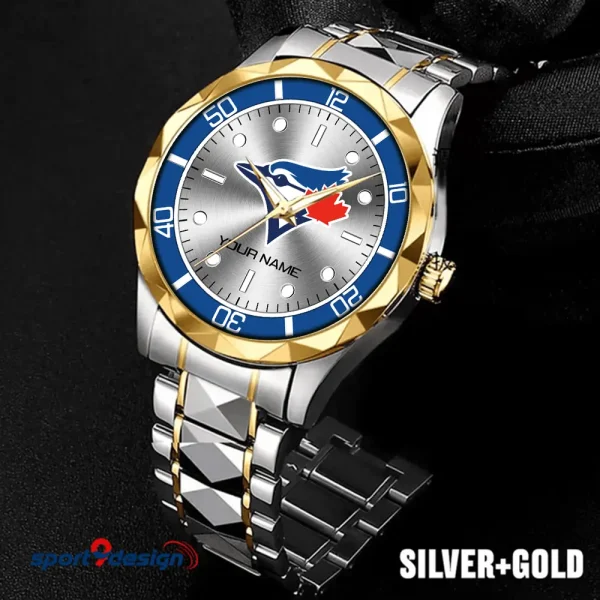 Toronto Blue Jays MLB Men Watch Classic Business Calendar Week Stainless Steel Waterproof MTTDMW349 - Image 2