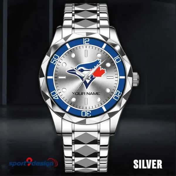 Toronto Blue Jays MLB Men Watch Classic Business Calendar Week Stainless Steel Waterproof MTTDMW349 - Image 5