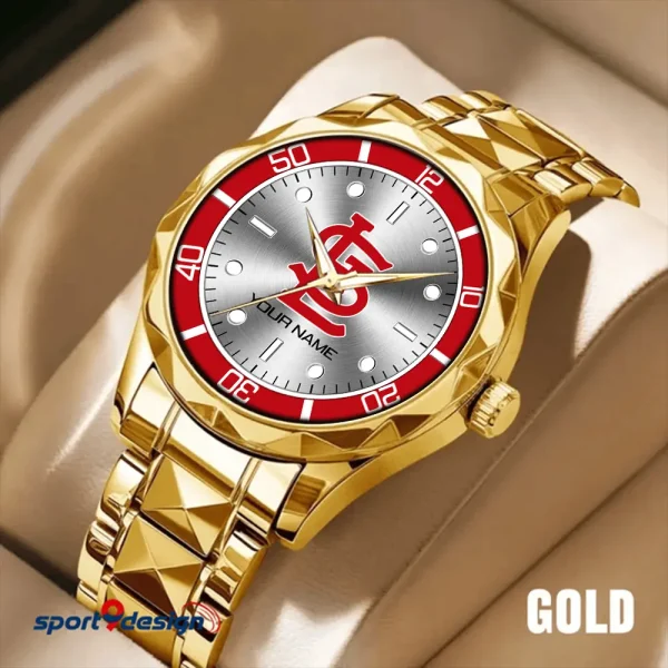 St. Louis Cardinals MLB Men Watch Classic Business Calendar Week Stainless Steel Waterproof MTTDMW352 - Image 2