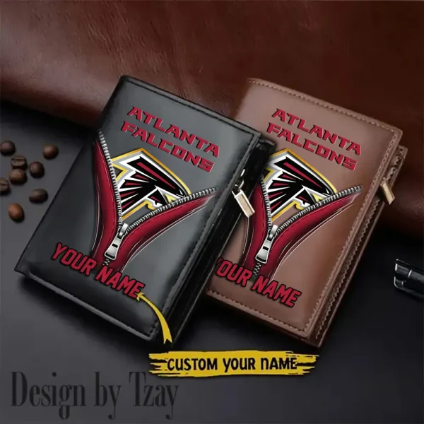 Atlanta Falcons Leather Wallets Vertical Style SPTLVW766