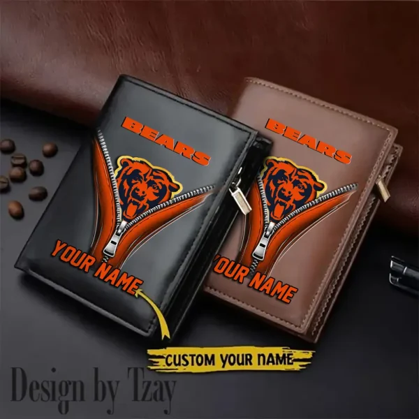 Chicago Bears Leather Wallets Vertical Style SPTLVW770