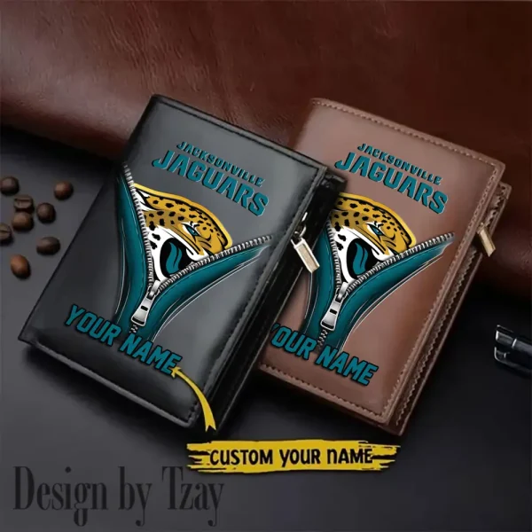 Jacksonville Jaguars Leather Wallets Vertical Style SPTLVW779