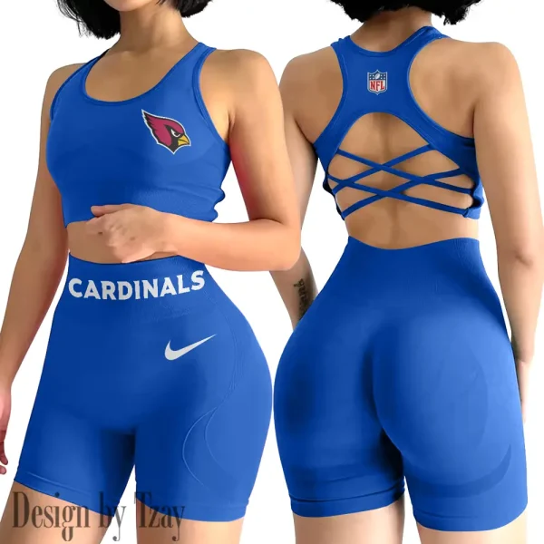 Arizona Cardinals High-Waist Fitness Set Women's Butt Lifting Yoga Clothes ANZ2PWSYS033