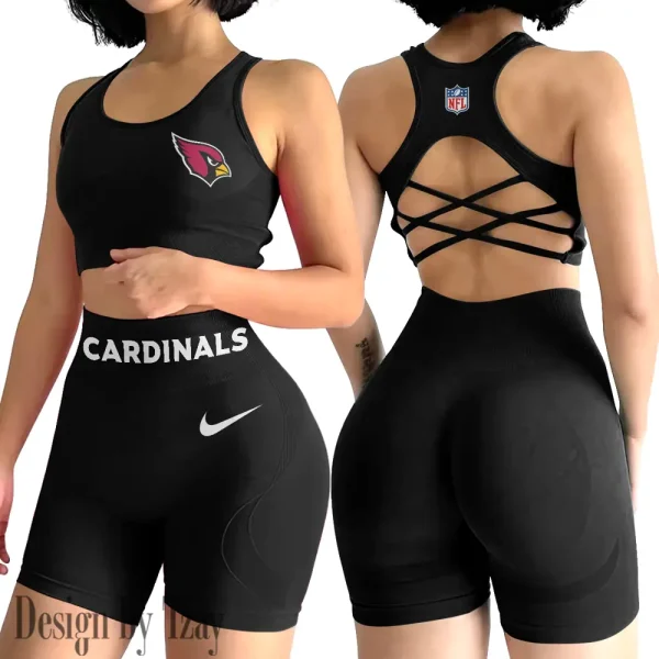 Arizona Cardinals High-Waist Fitness Set Women's Butt Lifting Yoga Clothes ANZ2PWSYS033 - Image 2