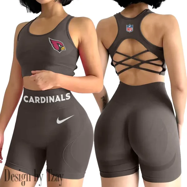 Arizona Cardinals High-Waist Fitness Set Women's Butt Lifting Yoga Clothes ANZ2PWSYS033 - Image 3