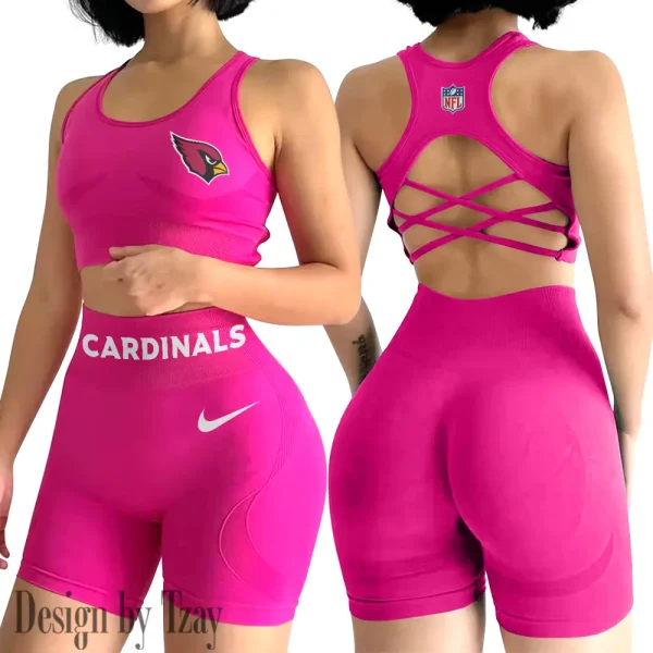 Arizona Cardinals High-Waist Fitness Set Women's Butt Lifting Yoga Clothes ANZ2PWSYS033 - Image 5