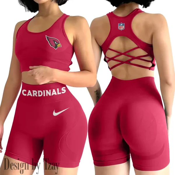 Arizona Cardinals High-Waist Fitness Set Women's Butt Lifting Yoga Clothes ANZ2PWSYS033 - Image 6