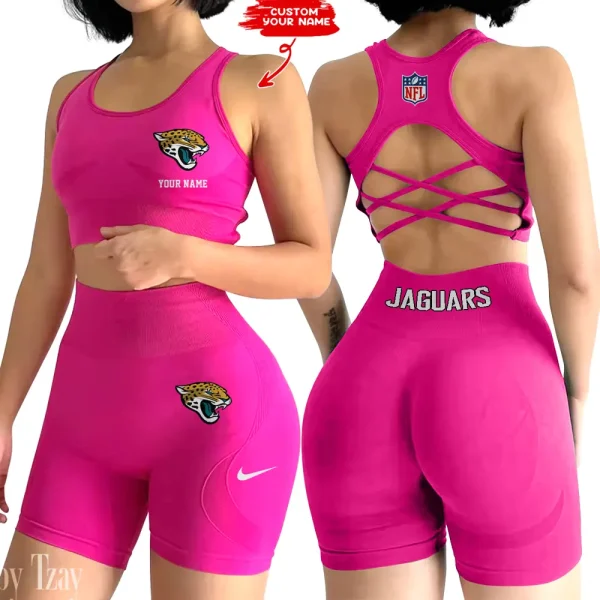 Jacksonville Jaguars High-Waist Fitness Set Women's Butt Lifting Yoga Clothes ANZ2PWSYS015 - Image 6