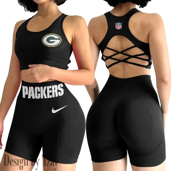 Green Bay Packers High-Waist Fitness Set Women's Butt Lifting Yoga Clothes ANZ2PWSYS044 - Image 4
