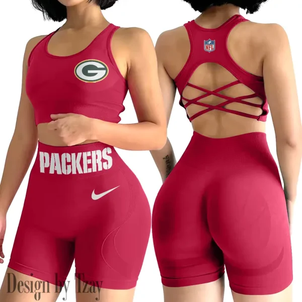 Green Bay Packers High-Waist Fitness Set Women's Butt Lifting Yoga Clothes ANZ2PWSYS044 - Image 6