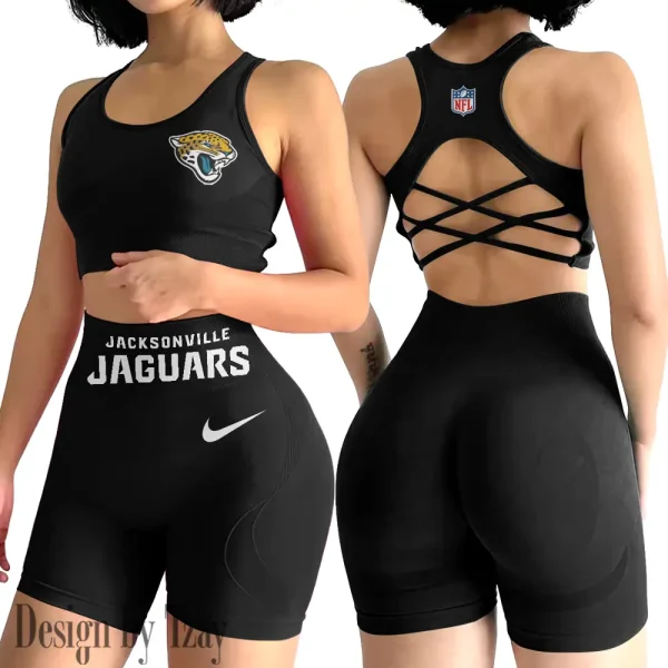 Jacksonville Jaguars High-Waist Fitness Set Women's Butt Lifting Yoga Clothes ANZ2PWSYS047 - Image 5