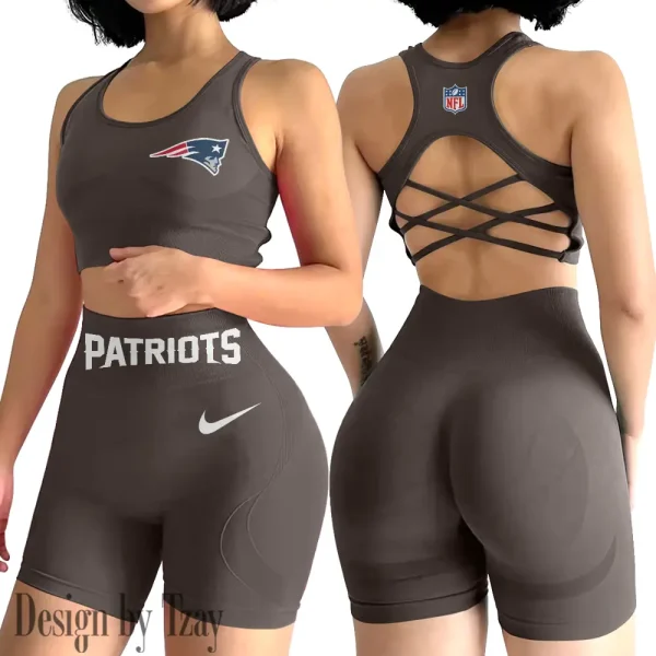 New England Patriots High-Waist Fitness Set Women's Butt Lifting Yoga Clothes ANZ2PWSYS054 - Image 3