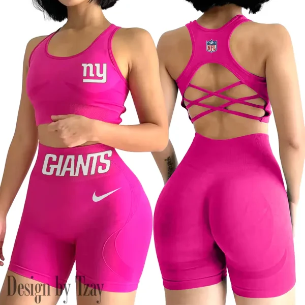 New York Giants High-Waist Fitness Set Women's Butt Lifting Yoga Clothes ANZ2PWSYS056 - Image 6