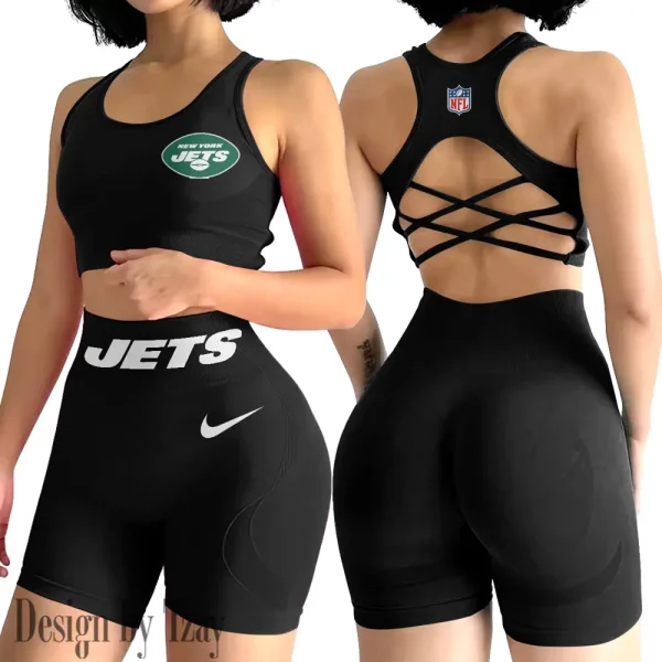 New York Jets High-Waist Fitness Set Women's Butt Lifting Yoga Clothes ANZ2PWSYS057 - Image 5