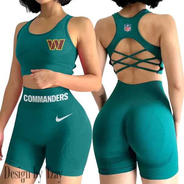 Washington Commanders High-Waist Fitness Set Women's Butt Lifting Yoga Clothes ANZ2PWSYS062