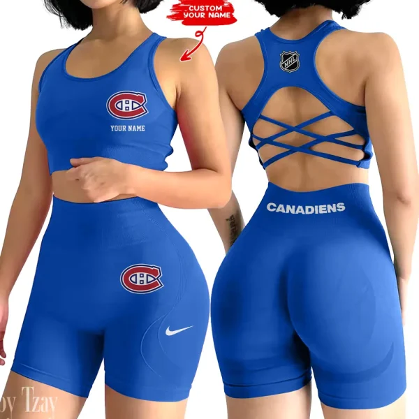 Montréal Canadiens NHL High-Waist Fitness Set Women's Butt Lifting Yoga Clothes ANZ2PWSYS109 - Image 5