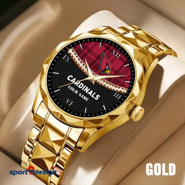 Arizona Cardinals Men Watch Classic Business Calendar Week Stainless Steel Waterproof MTTDMW353 - Image 5