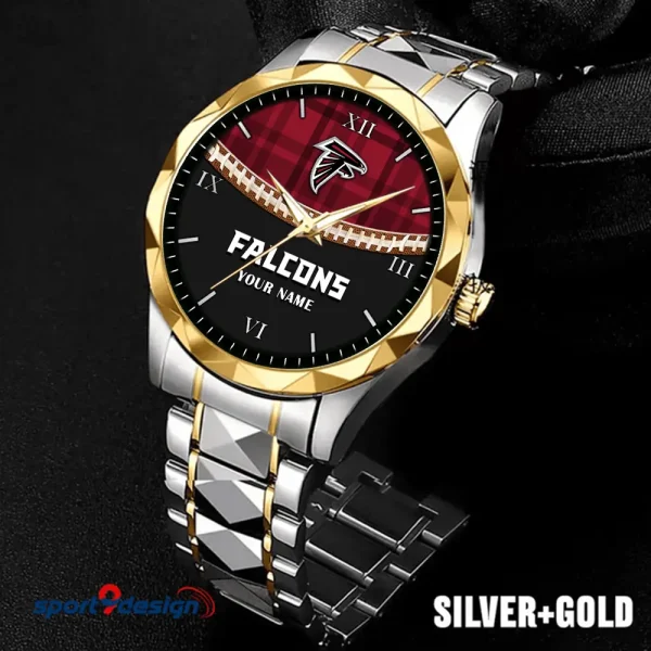 Atlanta Falcons Men Watch Classic Business Calendar Week Stainless Steel Waterproof MTTDMW354