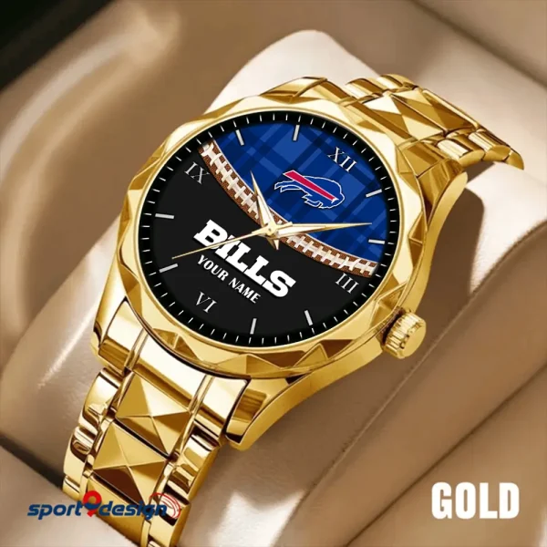 Buffalo Bills Men Watch Classic Business Calendar Week Stainless Steel Waterproof MTTDMW356 - Image 2